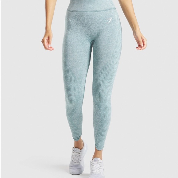 Gymshark ‘Vital Rise’ Seamless Legging (S) - green marl - Picture 8 of 9